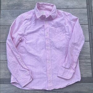 Crewcuts Pink Button Down Shirt with Long Sleeves